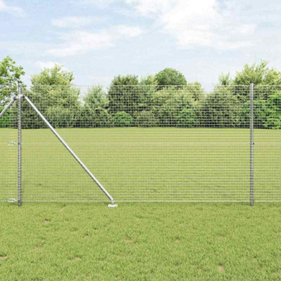 Berkfield Welded Wire Fence With 13 Spike Posts 0.8X10 M Galvanised Steel from B&Q