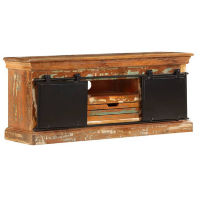 Berkfield Tv Cabinet 110X30X45 Cm Solid Reclaimed Wood from B&Q