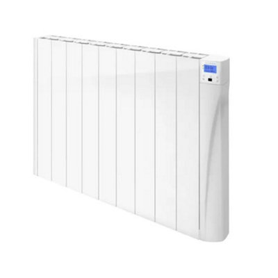 827mm (W) x 575mm (H) - White Touch Electric Ceramic Core Radiator (Almera) - 1500 Watts - Depth 98mm - Heats Up To 15m²