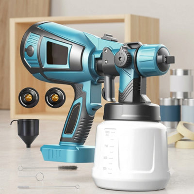  - Cordless Paint Sprayer Compatible With Makita 18V BatteryHvlp Gun With 1000Ml Container For WallsFurnitureFences