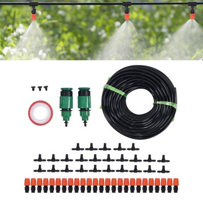 82ft Micro Drip Irrigation System for Greenhouses and Vegetable Gardens ...