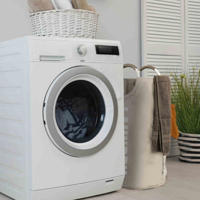82L Large Collapsible Laundry Basket - SILVER - 7