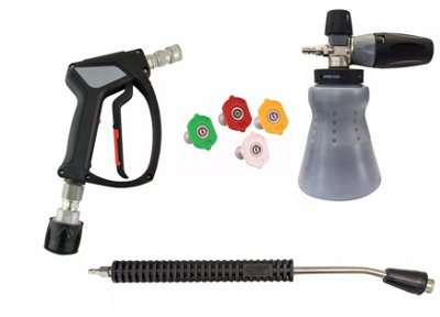 MTM HYDRO Italy  S/s Mtm Sgs35 Swivel Trigger Nilfisk Inlet & Pf22.3 500mm Lance Nozzles from B&Q