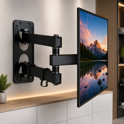  - Full Motion Tv Wall Mount Bracket Swivel Tilt For Led Lcd Tvs