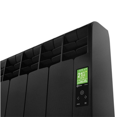 835mm (W) x 585mm (H) - Graphite Wi-Fi Electric Oil Filled Radiator ...