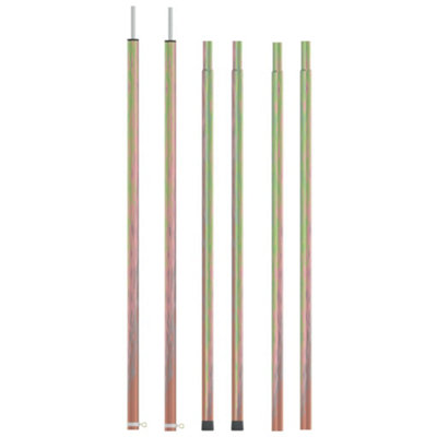 Berkfield Telescopic Tent Poles With Length Of 170-255 Cm 2 Pcs Galvanised Steel from B&Q
