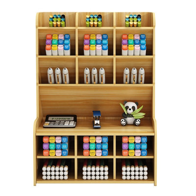 B&Q 1 Pack Home Storage, Desk Pen Holder With Compartments, Office