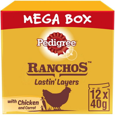 84 Pedigree Ranchos Lastin Layers Adult Dog Treats Chicken Dog Chews 12 x 40g Price Comparisons | Compare The Build