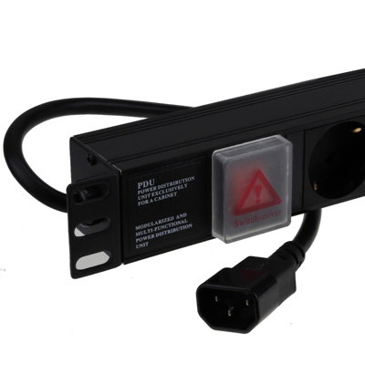Kenable Pdu Schuko Sockets 6 Way With C14 Iec Power Distribution Unit Horizontal 1.8M from B&Q