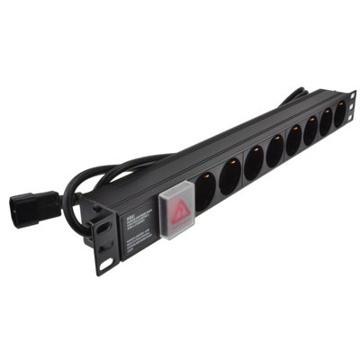 Kenable Pdu Schuko Sockets 8 Way With C14 Iec Power Distribution Unit Horizontal 1.8M from B&Q