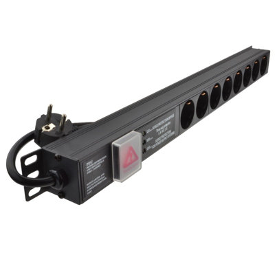 Kenable Surged Power Distribution Unit Pdu 8 Way Euro Schuko Socket & Plug from B&Q