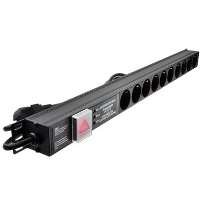 Kenable Pdu Schuko Sockets 10 Way With Euro Plug Power Distribution Unit Vertical Surged from B&Q