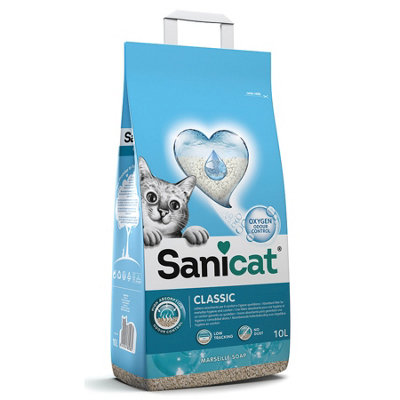 B&Q Sanicat Classic Marseille Soap Cat Litter 10L