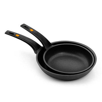 B&Q -  Efficient Set Of 2 20Cm & 24Cm Frying Pans
