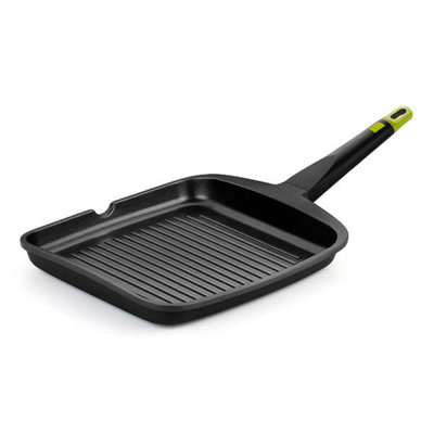 B&Q -  Foodie 28Cm X 28Cm Ribbed Grill Pan