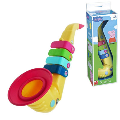 Peppa Pig Saxophone 4 Notes The Colors Of Peppa Pig Childrens Toys Easy-To-Use from B&Q