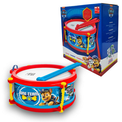 Paw Patrol Drum Musical Percussion Instrument Educational Toy Easy-To-Use from B&Q