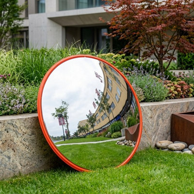 Convex Road Mirror Traffic Safety Mirror 60Cm Blind Spot Wide Angle Mirror from B&Q