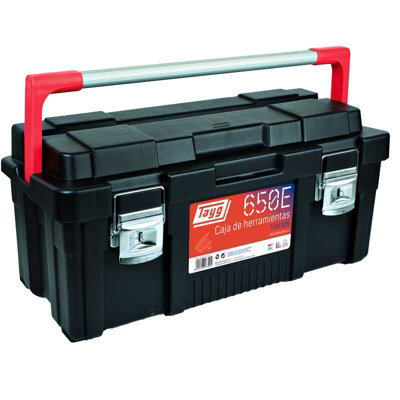 B&Q -  Plastic Tool Box With Aluminum Handle650 X 300 X 295mm