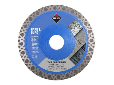 Rubi 30986 Tvr115 Tvr Superpro Diamond Blade 115mm Rub30986 from B&Q