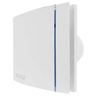 Envirovent Silent Design Extractor 4" Fan Adjustable Humidity Sensor & Timer from B&Q