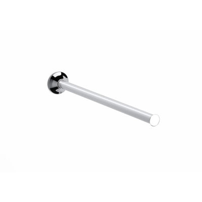 Roca Hotels Towel Rail Chrome Finish Wall Hung Modern 400mm from B&Q