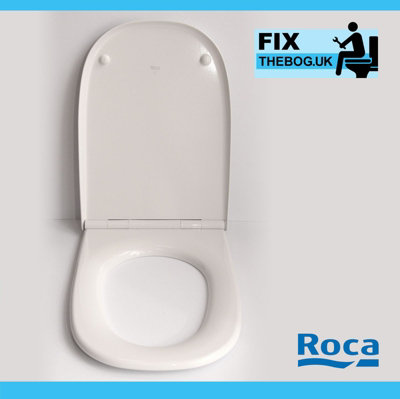 FixTheBog Roca Old Design Dama Replacement Wc Toilet Seat With Standard Bar Hinge White A801327004 from B&Q