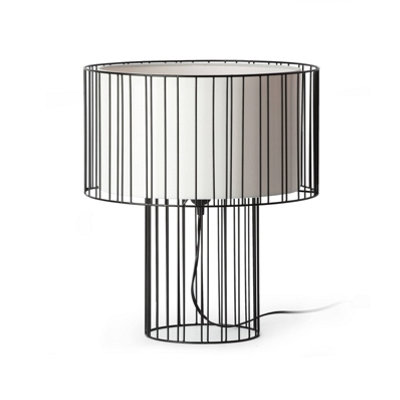 Luminosa Ing Luminosa Linda 1 Table Lamp , E27 Light/White/Black
