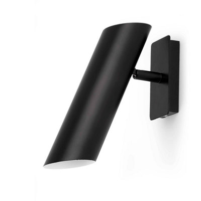 Luminosa Lighting Luminosa Link 1 Light Indoor Adjustable Wall Spotlight WhiteBlackE27 from B&Q