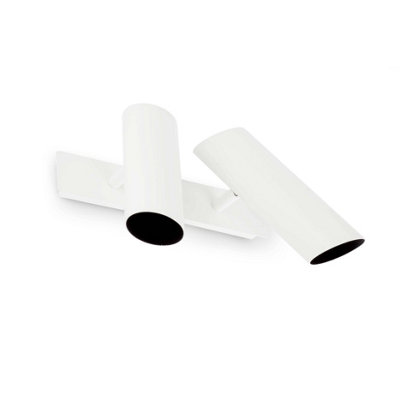 Luminosa Lighting Luminosa Link 2 Light Indoor Adjustable Wall Spotlight WhiteBlackE27 from B&Q