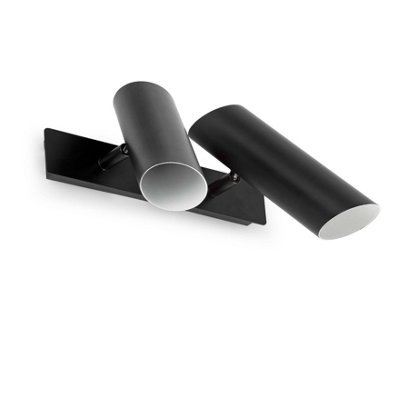 Luminosa Lighting Luminosa Link 2 Light Indoor Adjustable Wall Spotlight WhiteBlackE27 from B&Q