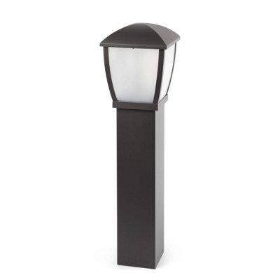 Luminosa Lighting Luminosa Wilma 1 Light Outdoor Bollard Light Dark Grey Ip44E27 from B&Q