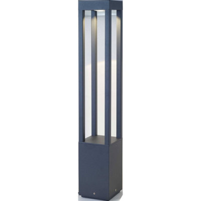 Luminosa Lighting Luminosa Agra Led Outdoor Bollard Light Dark Grey Ip54