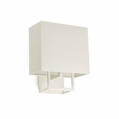 Luminosa Lighting Luminosa Vesper 1 Light Indoor Wall Lamp White With ShadeE14 from B&Q