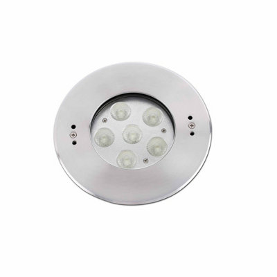 B&Q -  Luminosa Edel Led Outdoor Recessed Spotlight Matt Nickel Ip68