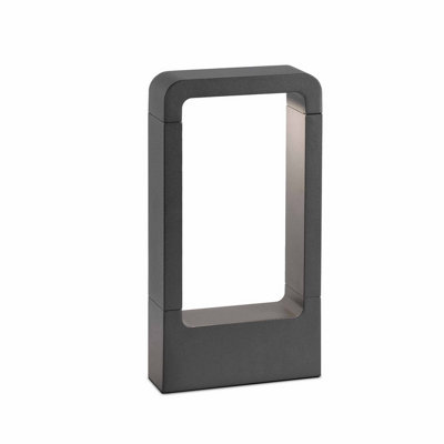 Luminosa Lighting Luminosa Das Led Outdoor Pedestal Light Dark Grey Ip54