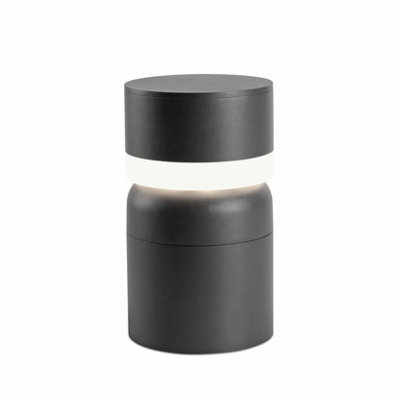 B&Q -  Luminosa Sete Led Outdoor Pedestal Light WhiteDark Grey Ip54