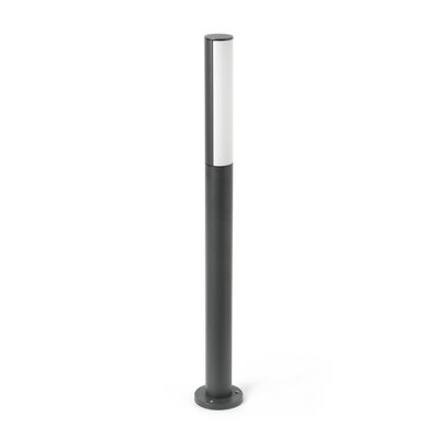 Luminosa Lighting Luminosa Beret Led Outdoor Tall Bollard Light Dark Grey Ip54 from B&Q