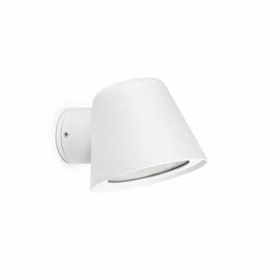 Luminosa Lighting Luminosa Gina 1 Light Outdoor Wall Light White Ip44Gu10 from B&Q