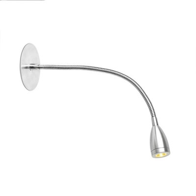 Luminosa Lighting Luminosa Loke Led Indoor Wall Light Reading Lamp Chrome from B&Q