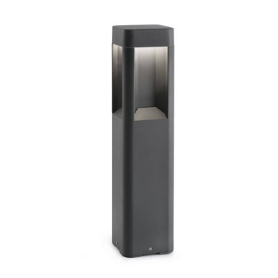 Luminosa Lighting Luminosa Naya Led Outdoor Bollard Light Dark Grey Ip54
