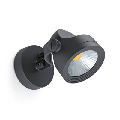 Luminosa Lighting Luminosa Alfa Led Outdoor Wall Spotlight Dark Grey Ip65 from B&Q