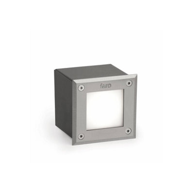 Luminosa Lighting Luminosa Led Square Recessed Outdoor Ground Light Matt Nickel Ip67 from B&Q