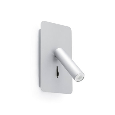 B&Q -  Luminosa Suau Led Indoor Wall Lamp Silver