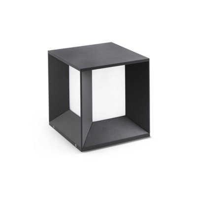 Luminosa Lighting Luminosa Mila Led Outdoor Pedestal Light WhiteDark Grey Ip65 from B&Q