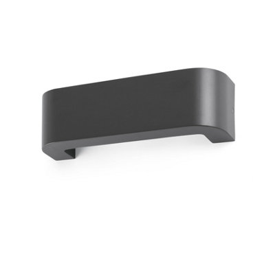 Luminosa Lighting Luminosa Bracket Led Outdoor Wall Light Dark Grey Ip44 Light/Dark/Grey