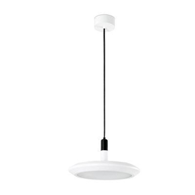 Luminosa Lighting Luminosa Planet Led Dome Ceiling Pendant Light White from B&Q