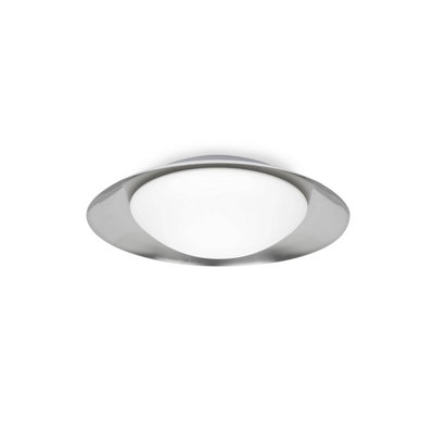 Luminosa Lighting Luminosa Side Led Indoor Medium Flush Wall Light WhiteNickel from B&Q