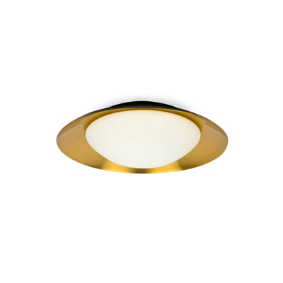 Luminosa Lighting Luminosa Side Led Indoor Medium Flush Wall Light BlackCopper from B&Q