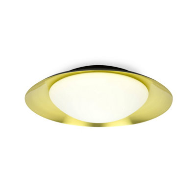 B&Q -  Luminosa Side Led Black / Gold Ceiling Lamp 20W
